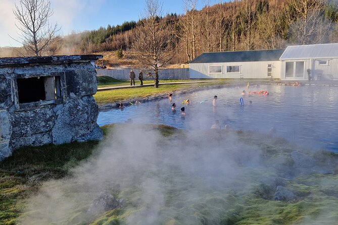 Private Northern Lights Adventure With Secret Lagoon and Dinner - Soaking at the Secret Lagoon in Flúðir