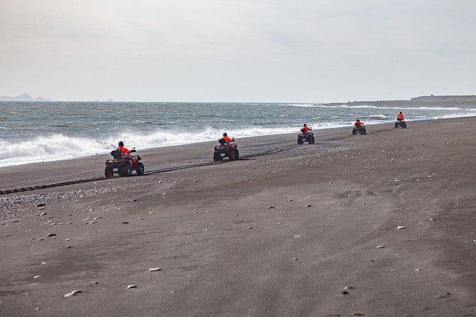 Quad Bike Tour on Black Lava Sands from Mýrdalur - Crossing streams onto Katla’s black lava sands