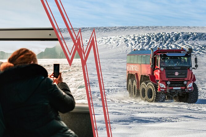 Red Glacier Monster Truck on Langjokull Glacier from Gulfoss - Clothing, comfort, and weather concerns