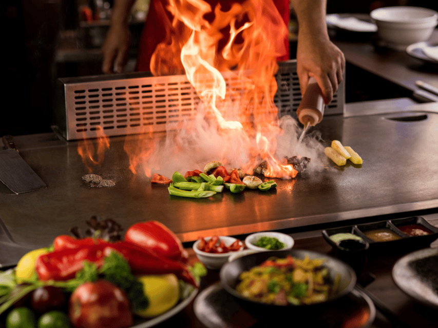 Reykjavík: 7-Course Teppanyaki Tasting Menu with Fire Show - The Fire Show Works Best From the Grill