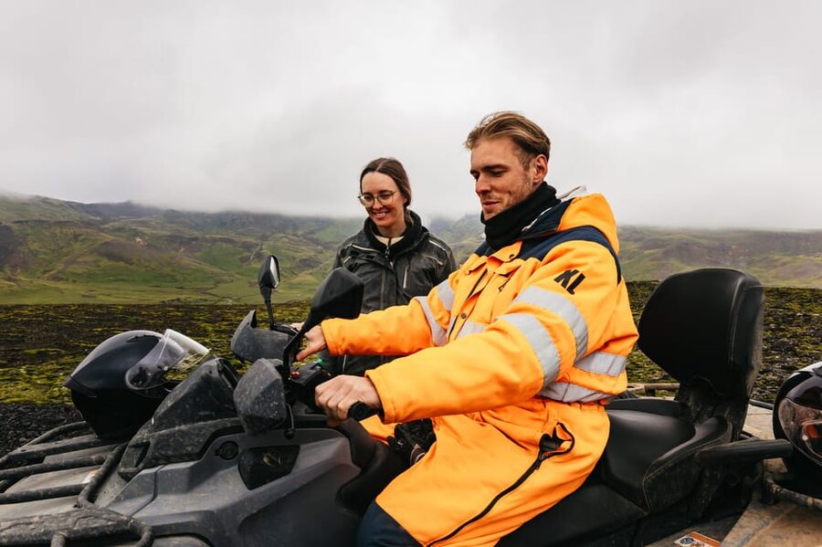 Reykjavik: Countryside Guided ATV Tour with Transfers - Climbing toward the mountain viewpoint