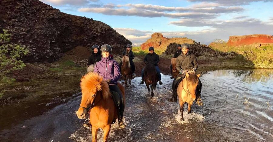Reykjavik: Evening Sleipnir Horse Riding Tour with Pickup - Pickup from Reykjavik and the short trip to the stable
