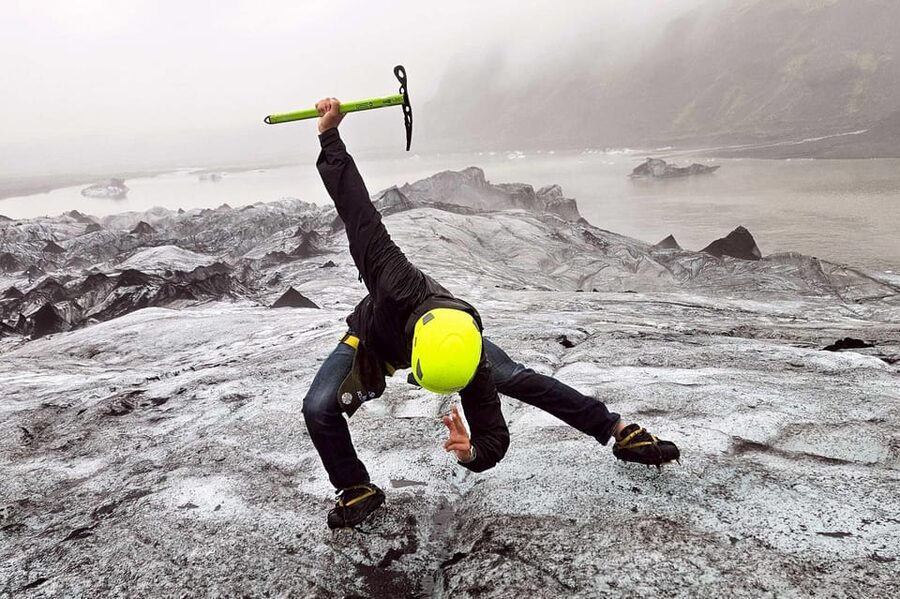 Reykjavik: Glacier Hike, Waterfalls and Black Sand Beach - The glacier walk at Sólheimajökull
