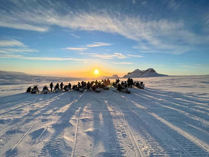 Reykjavík: Glacier Snowmobile and Hot Springs with Pickup - What happens at Langjökull Basecamp