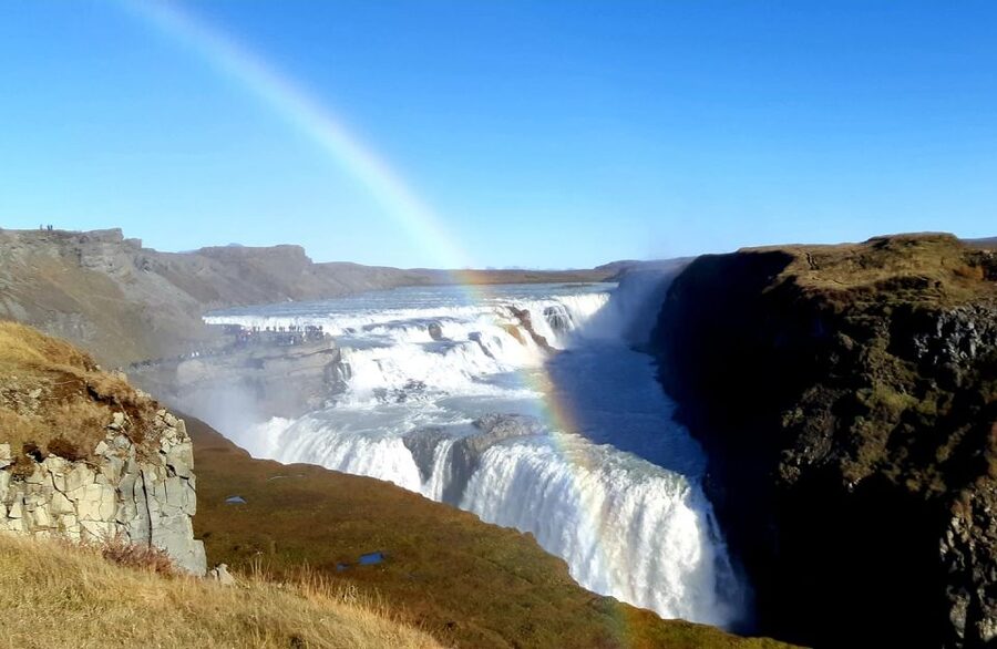 Reykjavik: Golden Circle, Kerid Crater and Sky Lagoon Tour - Gullfoss, Iceland’s two-level wall of water