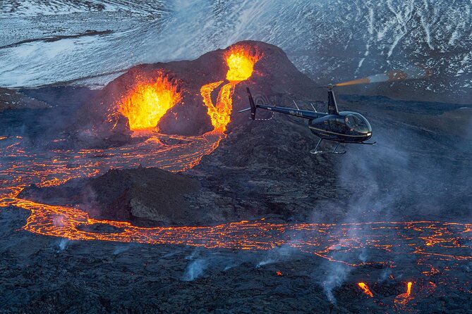 Reykjavik Helicopter Private Tour of Volcanoes - Coastal cliffs, rock formations, and Atlantic views
