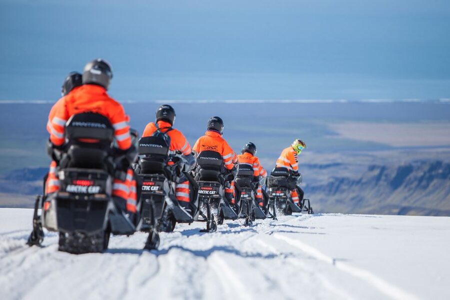 Reykjavik: Iceland South Coast & Glacier Snowmobile Tour - What the snowmobile ride feels like