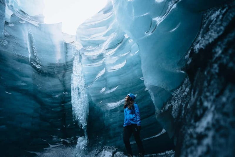 Reykjavik: Katla Ice Cave & South Coast Waterfalls Tour - Hiking across the glacier to the cave
