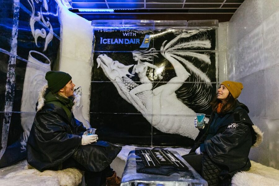 Reykjavik: Magic Ice Bar Entrance and Welcome Drink - Music, ice furniture, and the room’s atmosphere