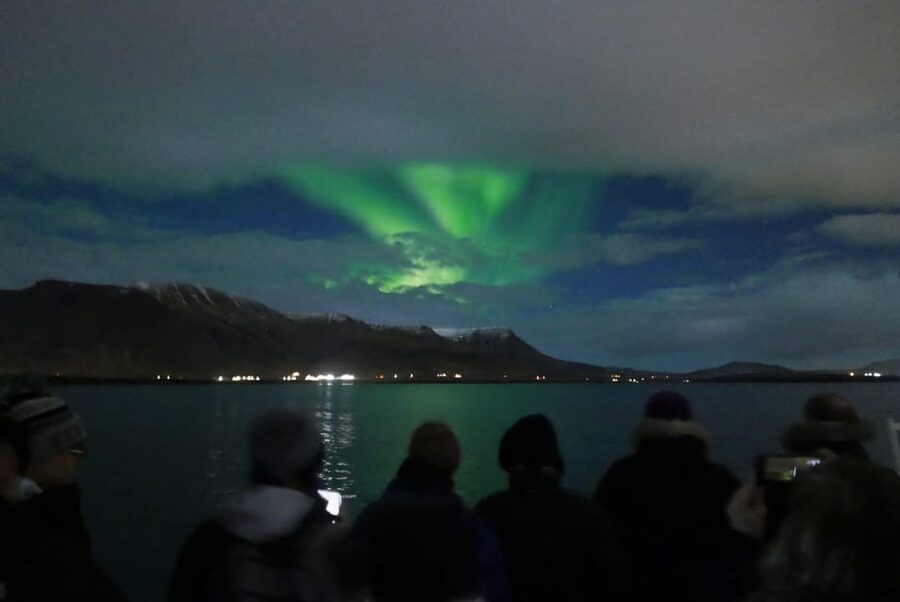 Reykjavik: Northern Lights Guided Boat Tour with Photos - What the boat setting adds to the night