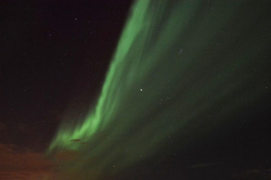 Reykjavik: Northern Lights Motor Yacht Cruise - Viðey and the Imagine Peace Tower