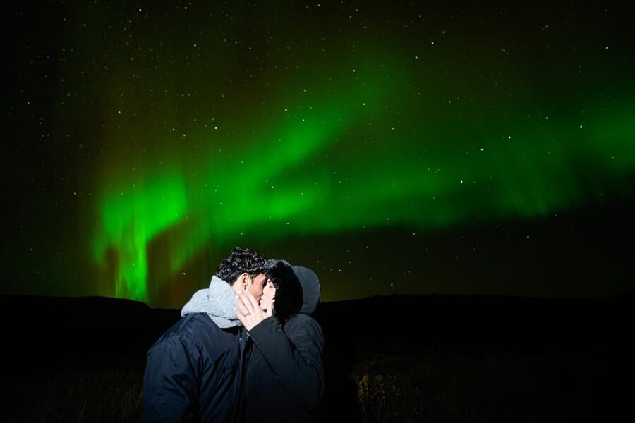 Reykjavik: Northern Lights Tour with Private Photographer - Icelandic snacks make the waiting easier