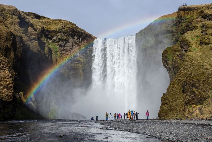 Reykjavik: South Coast Adventure Tour - Skógafoss: a 60-meter wall of water