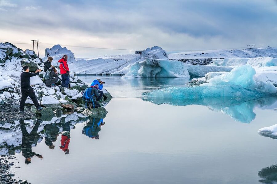 Reykjavik: South Coast, Diamond Beach, and Jökulsárlón Tour - Skógafoss delivers the first big waterfall moment