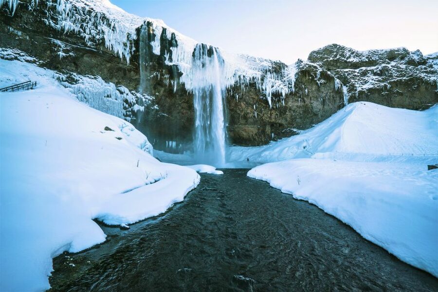 Reykjavík: South Coast Waterfalls, Black Sand & Glacier Tour - Skógafoss, the south coast’s powerful first stop