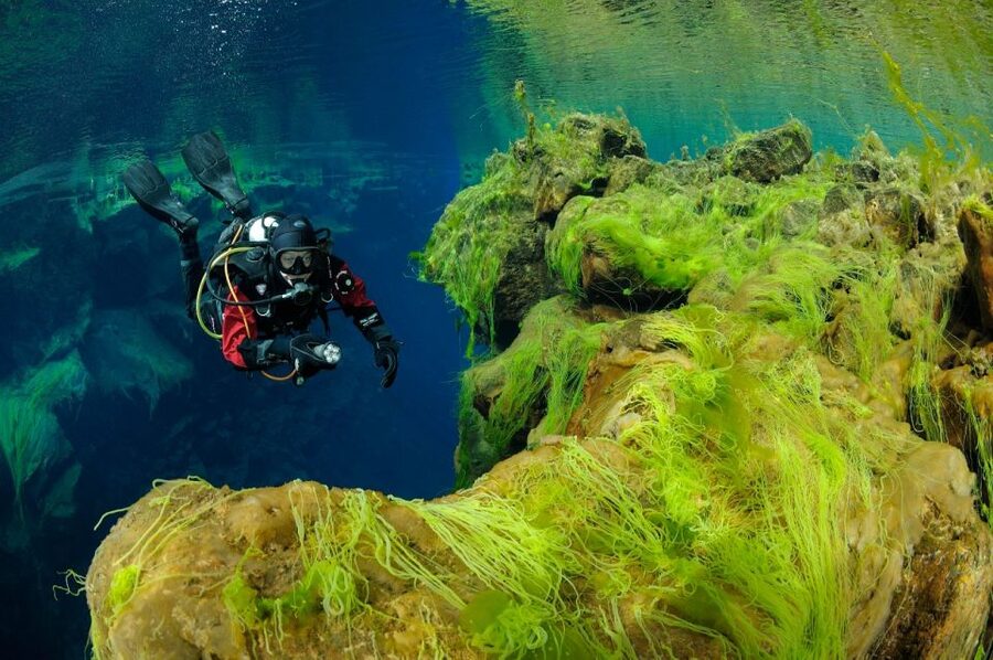 Silfra: Diving Between Tectonic Plates - Silfra Hall: Color and Clarity Open Up