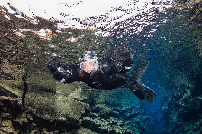 Silfra: Hot and Cold Snorkeling and Spa Tour - Self Drive - What the 30 to 45 minute Silfra snorkel feels like