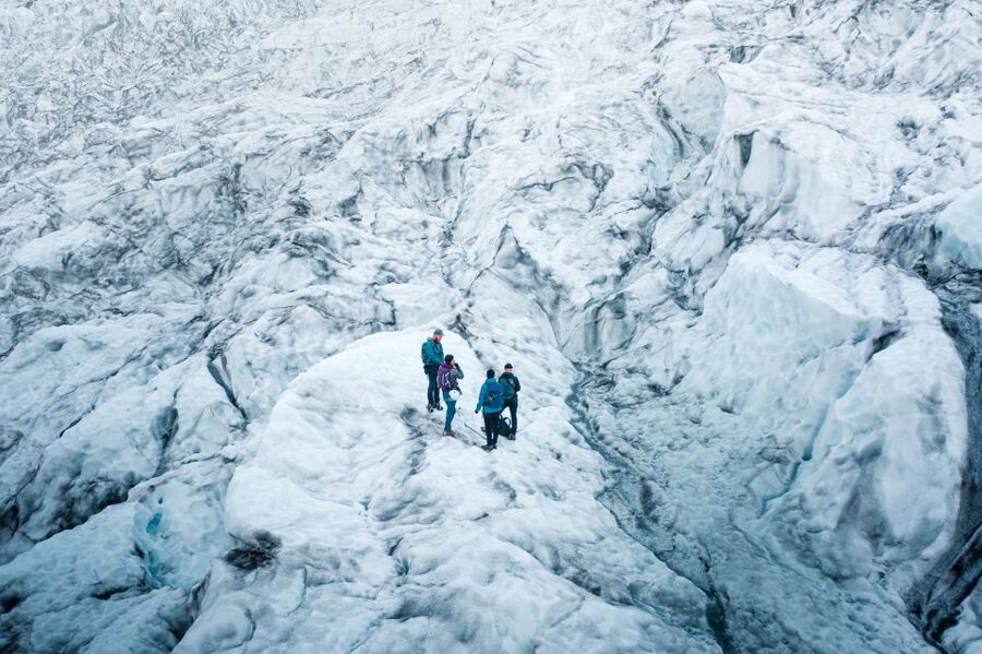 Skaftafell: Extra Small Group Glacier Adventure - The quieter upper ice of Falljökull
