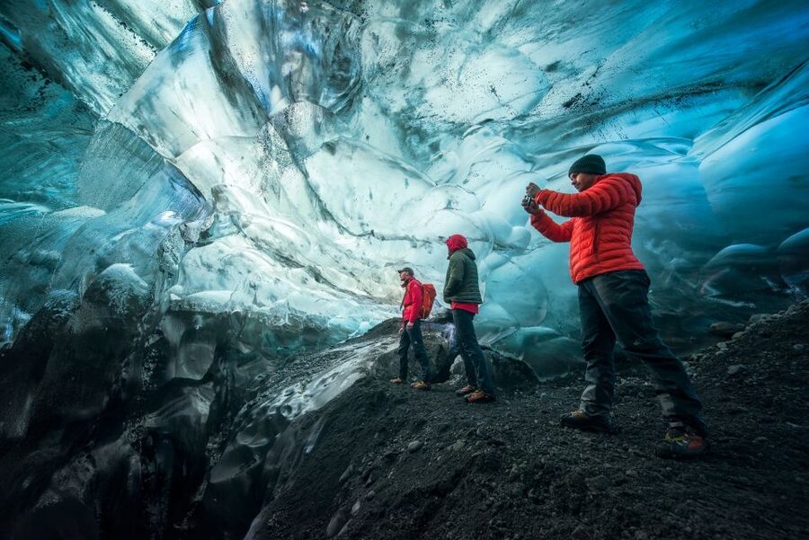 Skaftafell: Ice Cave Experience - The safety briefing and glacier gear