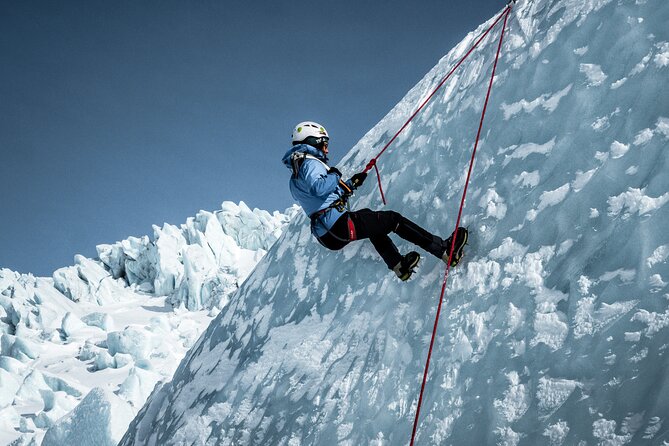 Skaftafell Ice Climbing & Glacier Hike - Learning to climb the ice wall