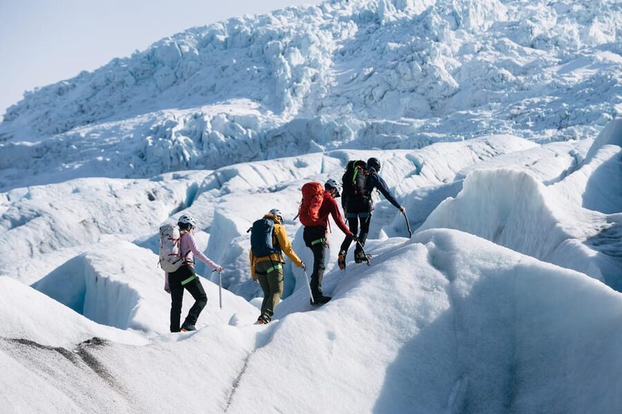 Skaftafell: Small-Group Vatnajökull Glacier Hike (Moderate) - Getting closer to the icefall