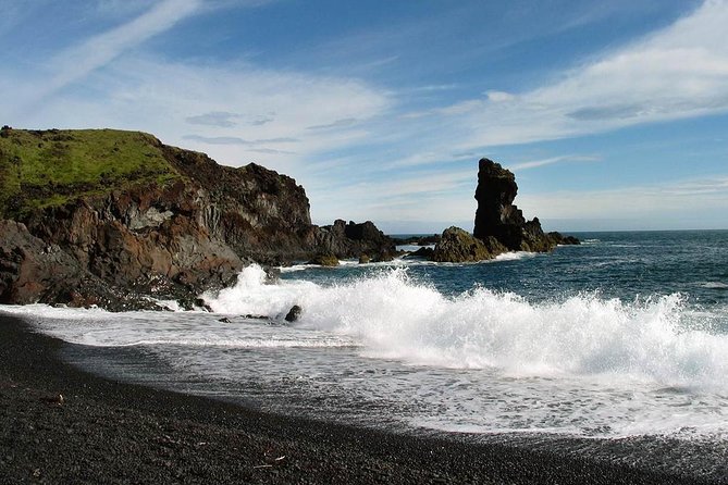 Snaefellsnes National Park and Natural Wonders from Reykjavik - Lóndrangar: twin rock towers above the sea