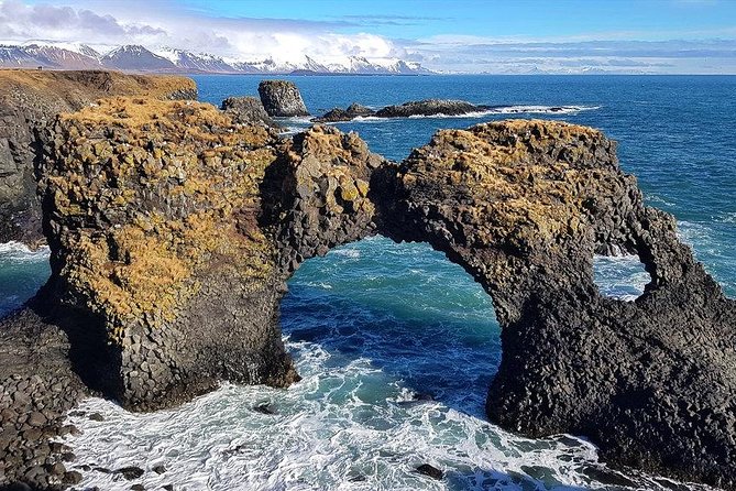 Snaefellsnes Peninsula. Private Day Tour from Reykjavik - Londrangar shows the force of old volcanic plugs