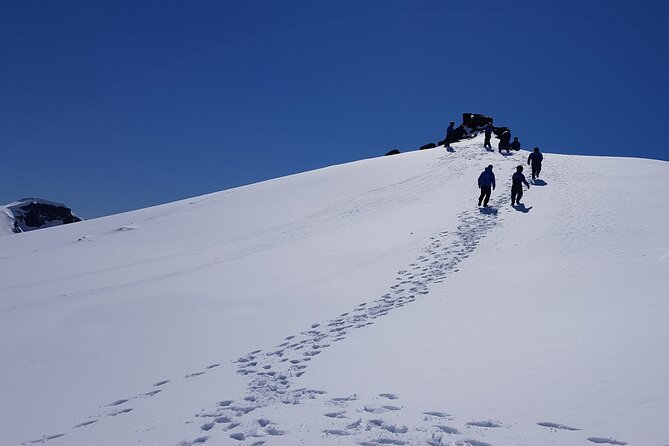 Snowmobile tour on Vatnajökull - The snowmobile lesson and the first run