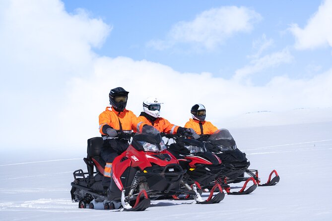 Snowmobiling on Langjökull Glacier from Geysir Area - From Geysir to the glacier road