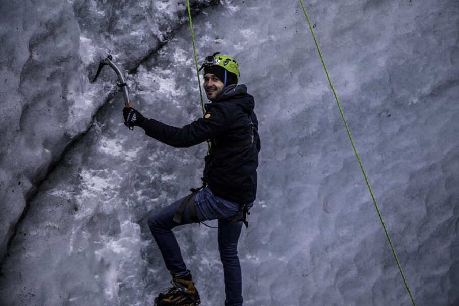 Sólheimajökull Ice Climb and Glacier Hike - Ice climbing on a prepared glacier wall