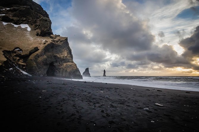 South Coast, Waterfalls and Black Beach Tour from Reykjavik - Reynisfjara: black sand, basalt and rough Atlantic water