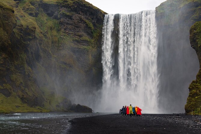 South Iceland, Glacier and Black Sand Beach Small Group Tour - Skógafoss: power, spray, and a high viewpoint