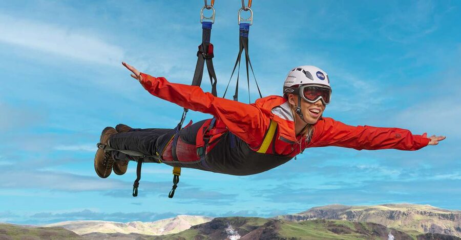 The Falcon : Superman ride with Mega Zipline Iceland - How the small group affects the experience