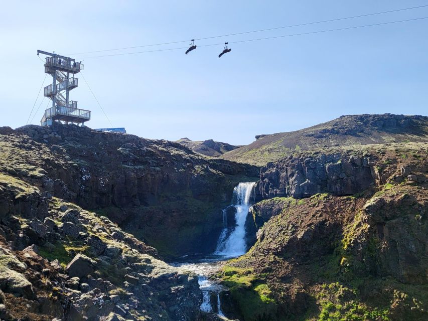 The Falcon : Superman ride with Mega Zipline Iceland - Starting beside Reykjadalur Café