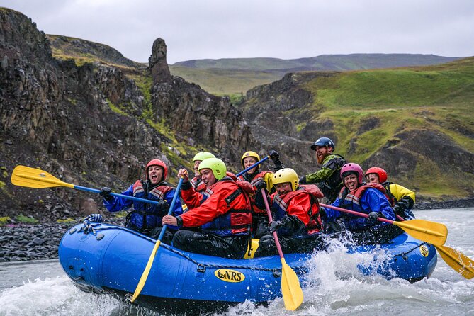Top-Rated Family Rafting-Warm Drysuits, Volcanic Canyon, Epic Fun - Getting dressed for an Icelandic river