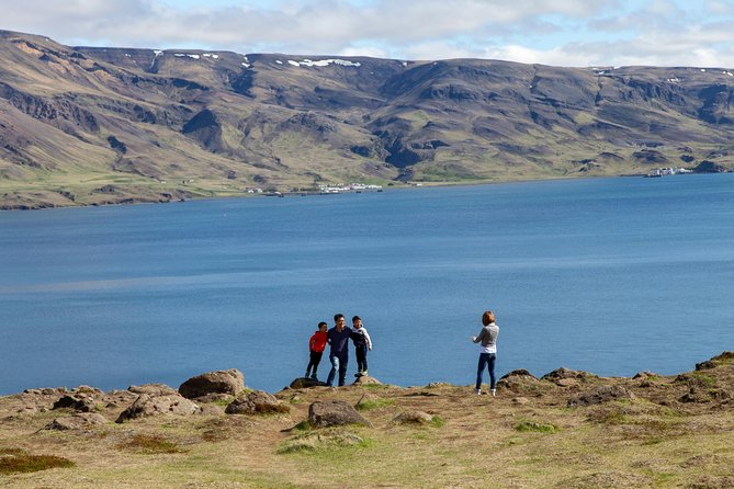 Unique West Iceland and Krauma SPA tour by minibus - Barnafoss beside the blue river