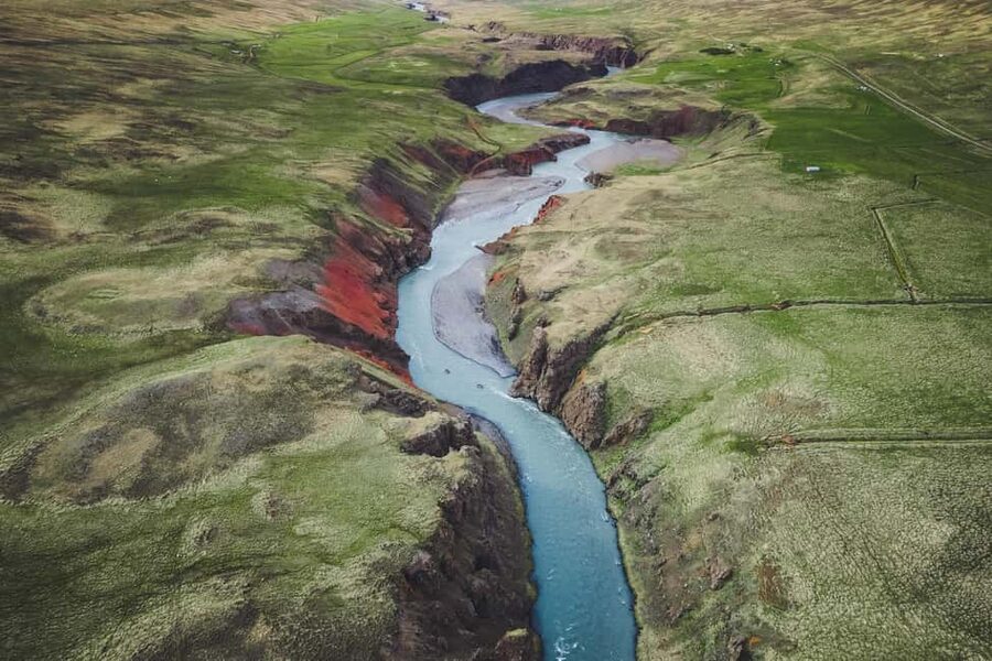 Varmahlíð: East Glacial River Whitewater Rafting - The 45-minute ride to the river