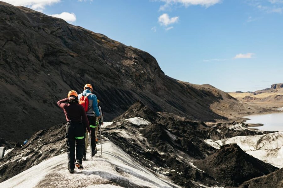 Vik: Guided Sólheimajökull Glacier Hike - Walking from the parking lot to Sólheimajökull
