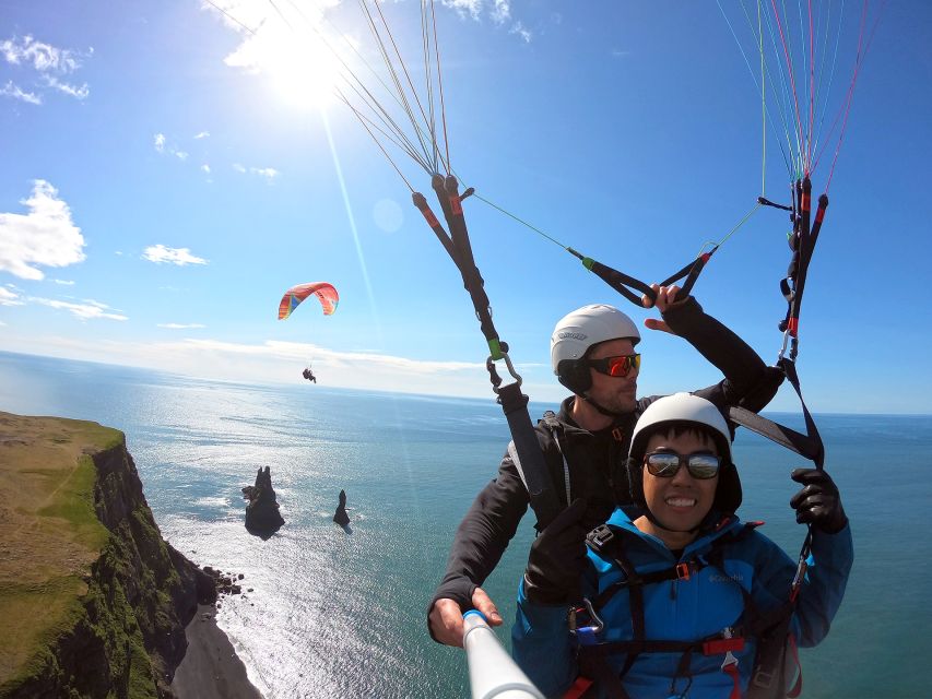 Vík: Paragliding Tandem Flight - The 10-minute SUV ride to the flight area