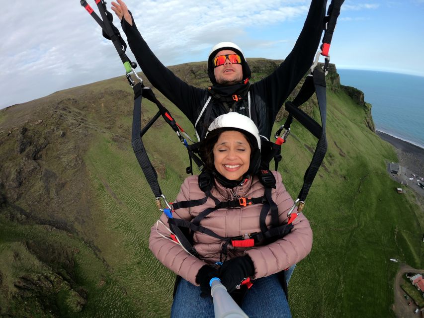 Vík: Paragliding Tandem Flight - A short stop in Vík before the flight