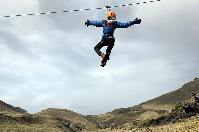 Zipline and Hiking Adventure Tour in Vík - The hike between lines is real exercise